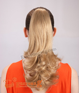 Ponytail hair,long blonde curly hair pieces YS-8143