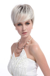 Wholesale blonde short wig hair style for lady YS-9092