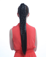 Long braid claw clip ponytail hair pieces  YS-8103
