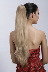Long straight synthetic ponytail hair product B-16AL