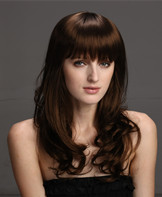 Long curly Kanekalon hair style wigs for lady YS-9045