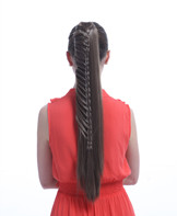 Half braids long straight ponytail hair pieces  YS-8103B