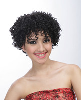 Lady's short wig,afro curly wig for black women E0706