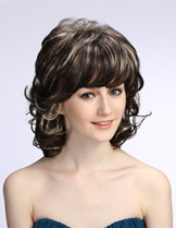 Wholesale highlight synthetic color curly wigs  YS-573E
