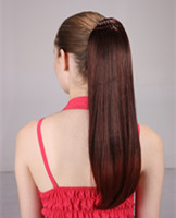 Lady's synthetic clip ponytail hair extension YS-8136