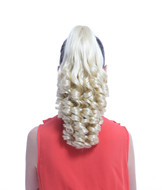 white synthetic hair clip in extensions YS-8081