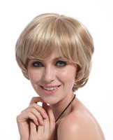 Synthetic blonde color hair wigs for women YS-9090