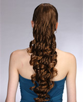 High quality claw clip ponytail hair pieces YS-8047