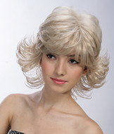 Honey blonde curly synthetic hair wigs supplier 2804A