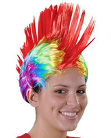 Cheap colorful party wigs