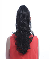 Curly synthetic hair pieces with claw clip YS-8107