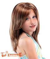 Long blonde wigs for Kids YSC-04