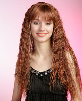 Red long curly synthetic hair wigs suppliers 7066B