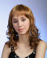 Supply long curly synthetic hair wigs  6428
