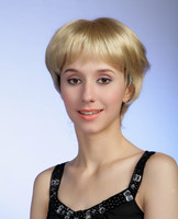 European short hair style, blonde hair wigs 3113