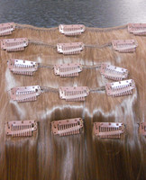 Wholesale heat resistant 8pcs clips in hair extensions