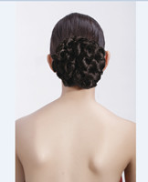 Synthetic hair braids, chignon hair pieces YS-8072