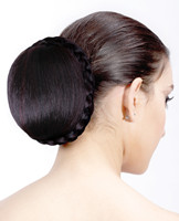 Synthetic hair dome, braid chignon hair pieces YS-8027A
