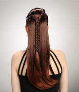 Fishtail hairpieces, drawstring ponytail hair accessory YS-8157