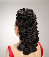 Synthetic hair flowers, wedding hair product YS-5012