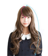 Full lace wig,lady's futura long curly wig LF010