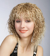 Yaki afro curly blonde hair weft weaving 11