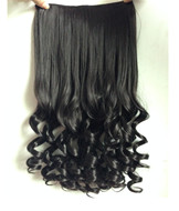 Black Curly Clip in Hair Extension YS-691